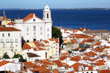 Lizbon cityscape bakış