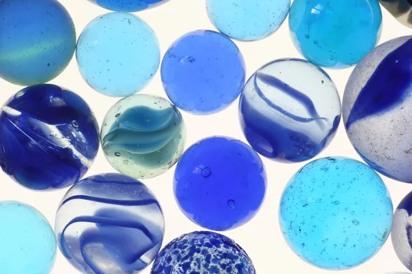 Blue marbles as background — Stock Photo, Image