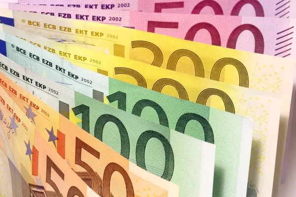 Fan von Euro-Banknoten — Stockfoto