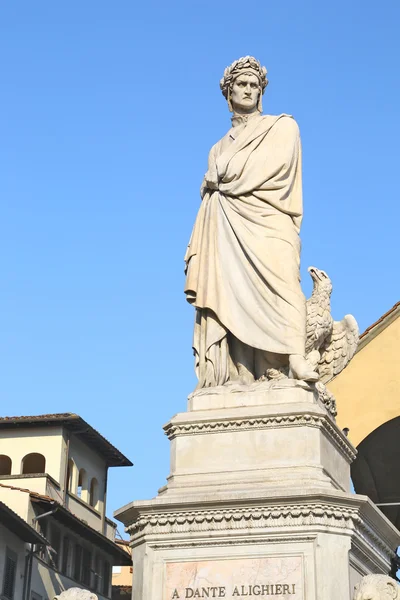 Estatua de Dante Alighieri — Foto de Stock