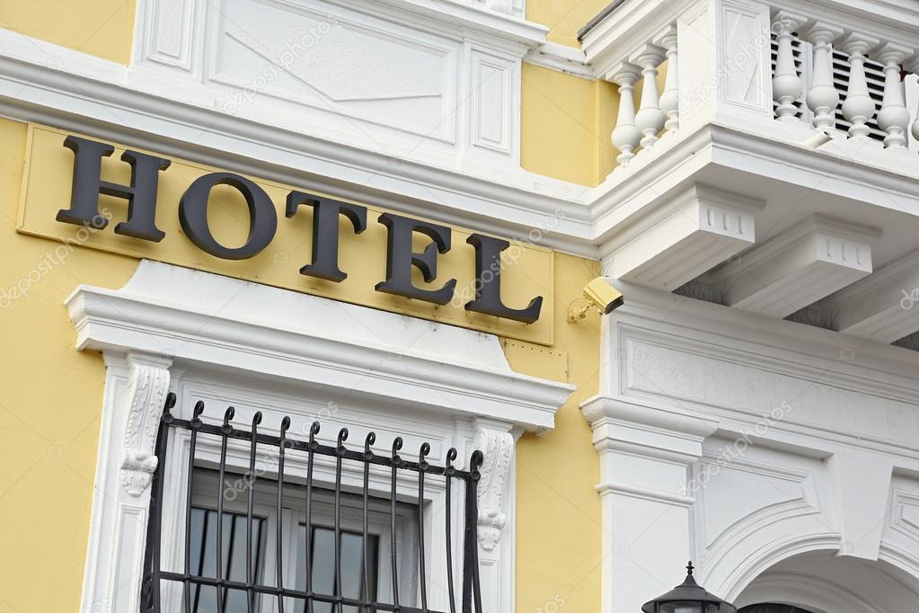 Hotel sign in Florence