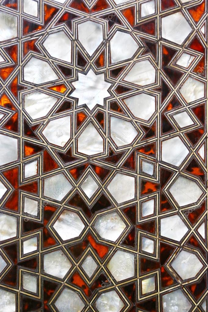 Mother of pearl inlay in Topkapi Palace,