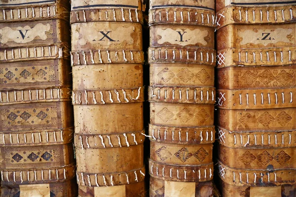 Libri antichi archiviati — Foto Stock