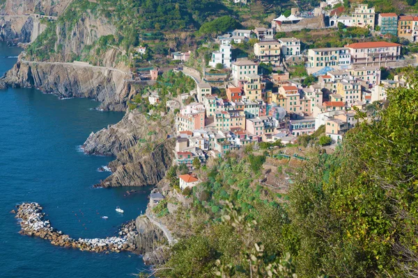 Riomaggiore festői falu — Stock Fotó