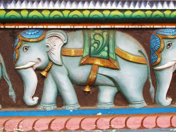 Colorful molding with elephant figure — Stock Photo, Image