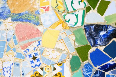 Renkli kırık fayans patchwork