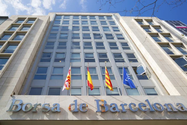 Barcelona stock exchange building facade