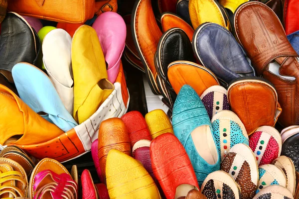 Colorful moorish shoes in Granada — Stok fotoğraf