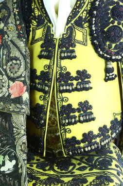 Geleneksel torero elbise dekore edilmiş