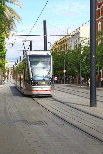 Modern cable car in Sevilla — Stock Photo, Image