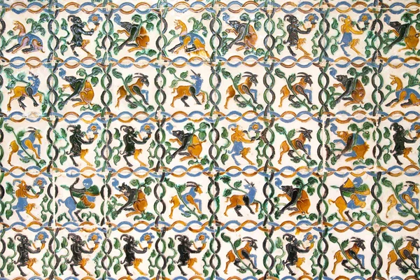 Multicolorido decoração em mosaico espanhol — Fotografia de Stock