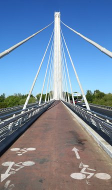 Seville yaya el Alamillo Köprüsü