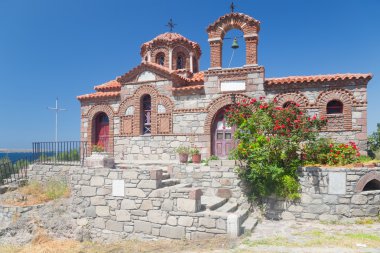 Church with decorative bricks in walls