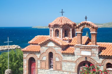 Church with decorative bricks in walls