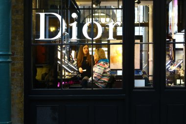 Facade window of  Dior store