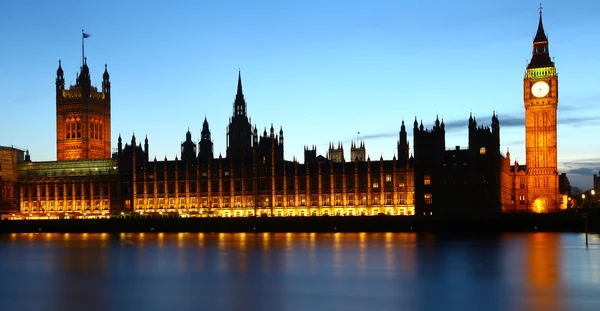 Big Ben, Parliament and river Thames — Stok fotoğraf