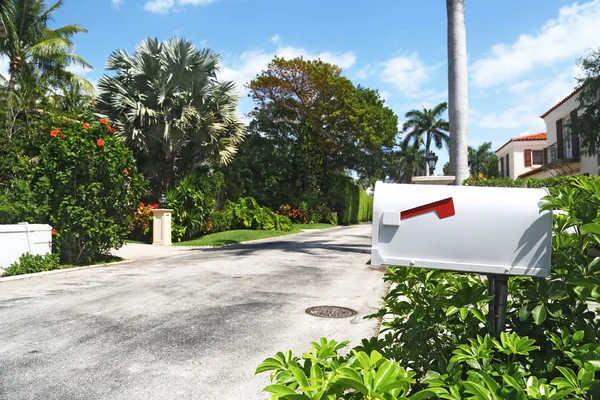 Mailbox in rich residential street