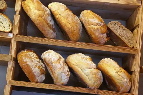 Pane fresco, bianco — Foto Stock