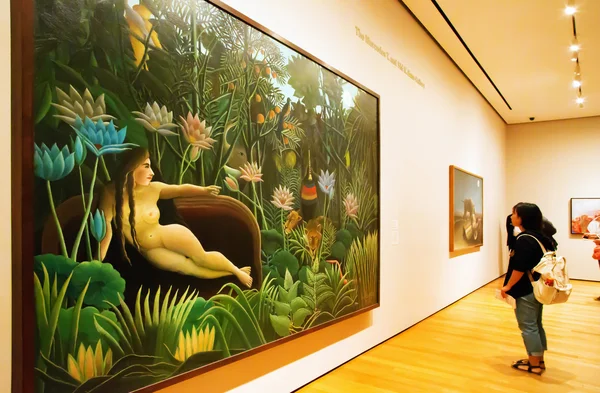 Pintura de Rousseau en MoMA — Foto de Stock