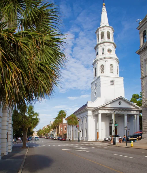 Jolie église blanche à Charleston — Photo