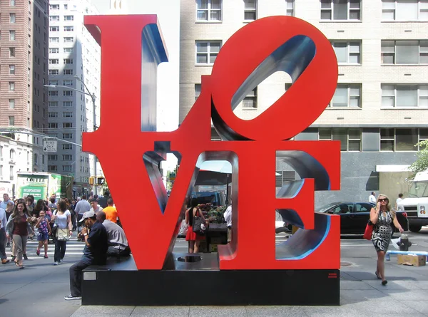 Любов скульптури в Нью-Йорку — стокове фото