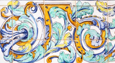 Azulejos Plaza de Espana üzerinden arka plan