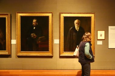 Charles Darwin portrait in London