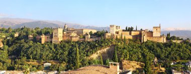 Alhambra günbatımı büyülü ışık