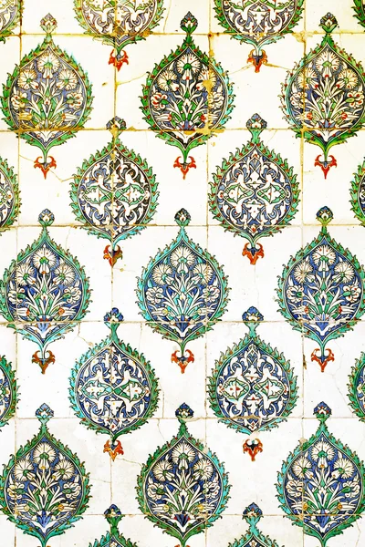 Azulejos pintados em Topkapi Palace — Fotografia de Stock