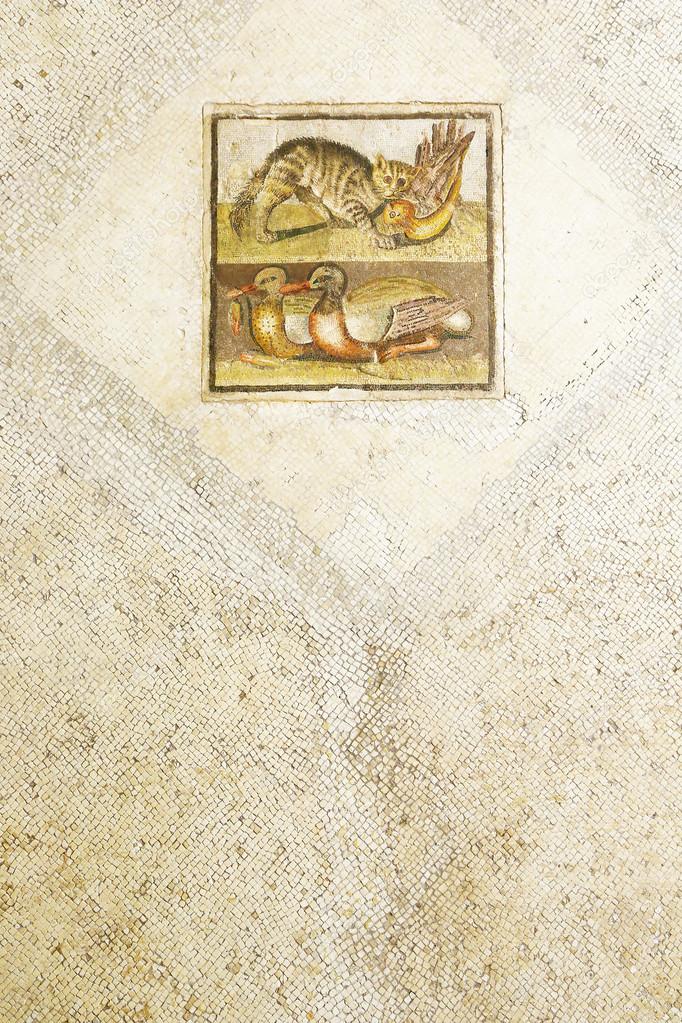 Roman square mosaic