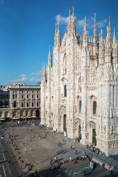 Milánská katedrála a Galleria Vittorio Emanuele — Stock fotografie