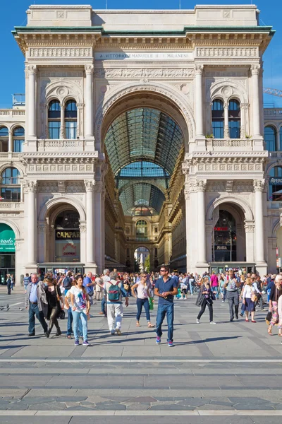 Infarten till Galleria Vittorio Emanuele — Stockfoto