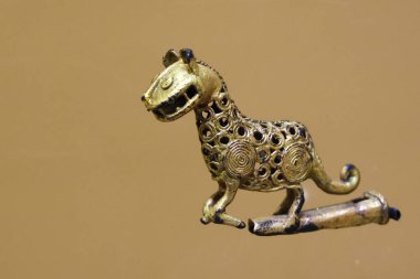 Jaguar, Cartagena, Kolombiya şeklinde Kolombiya öncesi mücevher.