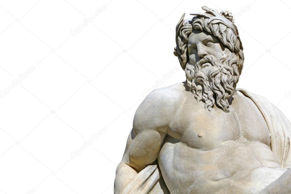 Cut out of roman statue