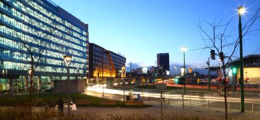 Milan'da akşam trafik