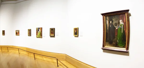 Obras maestras flamencas en la National Gallery de Londres — Foto de Stock