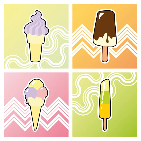 Ice-cream — Stock Vector