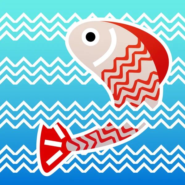 Jumping fish Vector Graphics