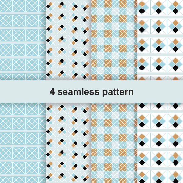 4 seamless pattern Stock Vector
