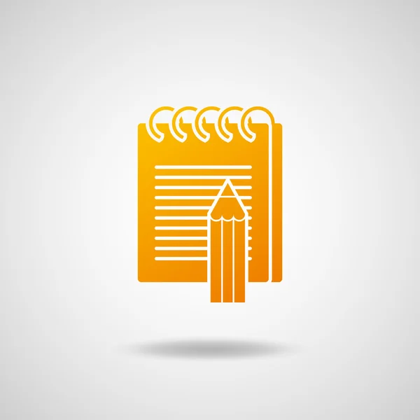 Notepad icon — Stock Vector