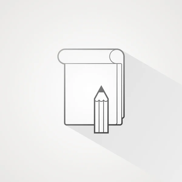 Icono del bloc de notas — Vector de stock