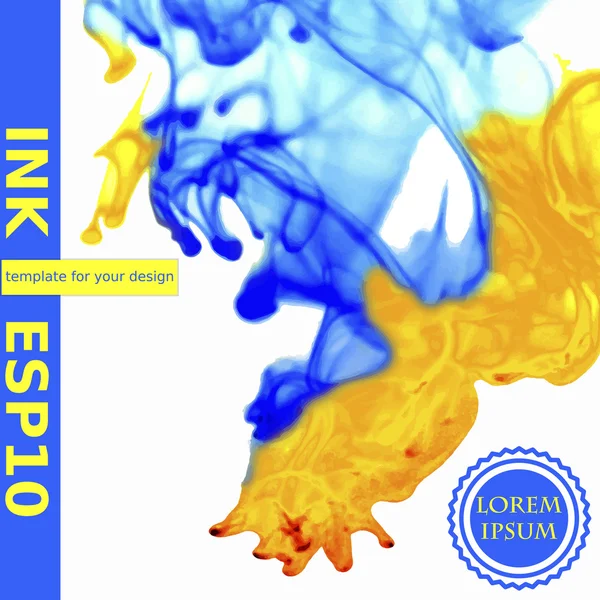 Vector Poster ,Templates with ink.  Paint