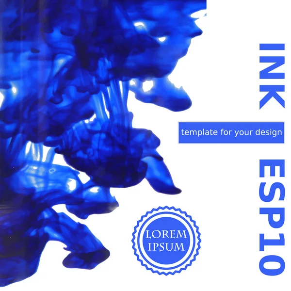 Vector Poster ,Templates with ink.  Paint