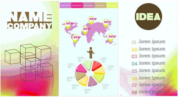 Vektör Poster şablonları suluboya boya sıçrama ile ayarla.