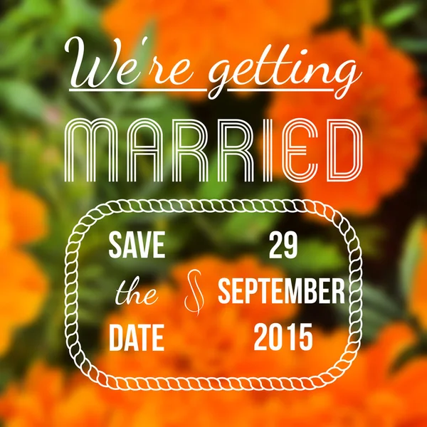 Çiçekli Vintage çiçek kartı. Tarihi kaydetmek için Retro çerçeve,