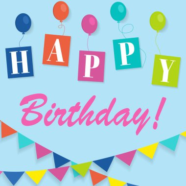 template card for invitations, birthday,