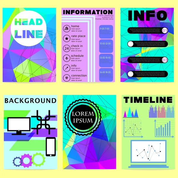 Vektör şablonları. İş için arka plan