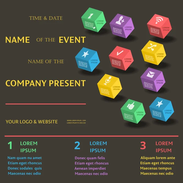 Vektör şablonları. İş için arka plan