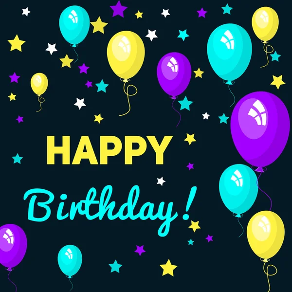 İyi ki doğdun çerçeve, vektör davet arka plan