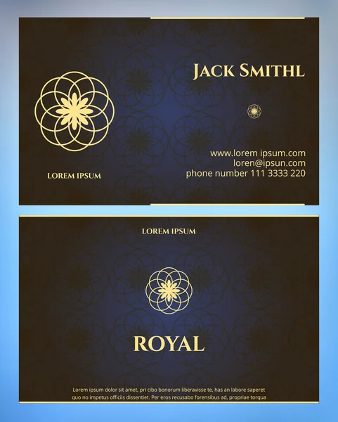 Lüks logo, kartvizit iş kimlik için vintage çerçeve